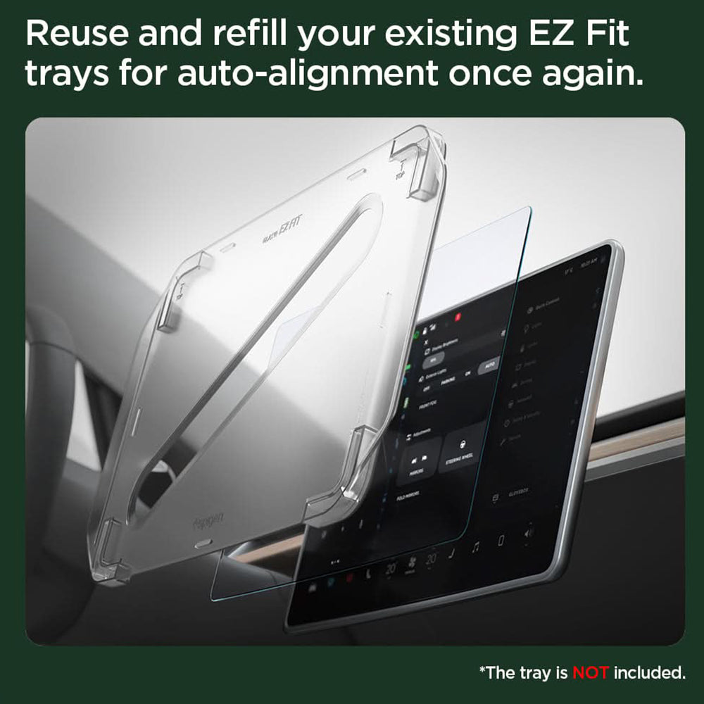 Folia ochronna Spigen GlastR EZ FIT Anti-Glare do nawigacji Tesla 3 (2021 - 2023), szkło hartowane AGL04338