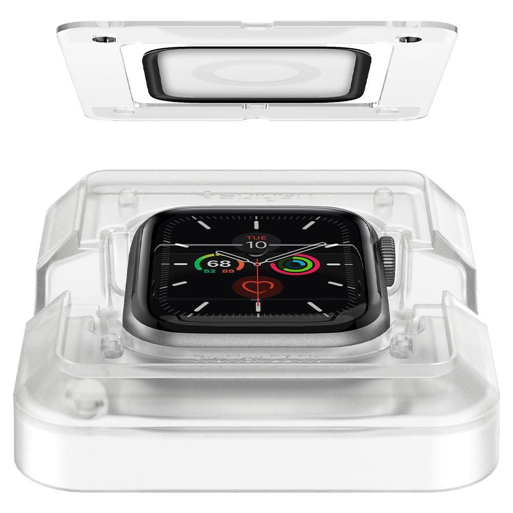 Folia ochronna Spigen ProFlex EZ FIT dla Apple Watch 44mm Series, zestaw 2 sztuki, elastyczne szkło, czarna