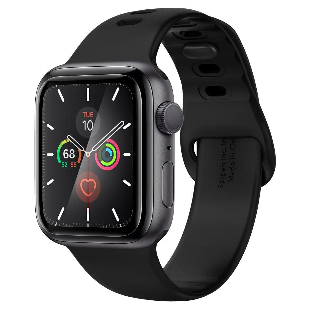 Folia ochronna Spigen ProFlex EZ FIT dla Apple Watch 44mm Series, zestaw 2 sztuki, elastyczne szkło, czarna
