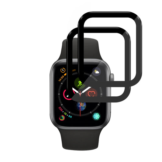 Folia Ochronna Techsuit Nano Flex dla Apple Watch 40mm Series, Zestaw 2 sztuki, Plastik, Czarna