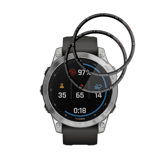 Folia Ochronna Techsuit Nano Flex do Garmin Fenix 7, Zestaw 2 sztuki, Plastik, Czarna