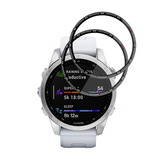 Folia Ochronna Techsuit Nano Flex dla Garmin Fenix 7S, Zestaw 2 sztuki, Plastik, Czarna