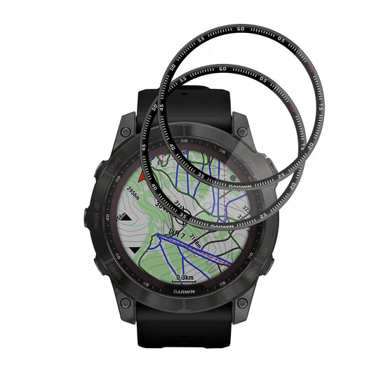 Folia Ochronna Techsuit Nano Flex do Garmin Fenix 7X, Zestaw 2 sztuki, Plastik, Czarna