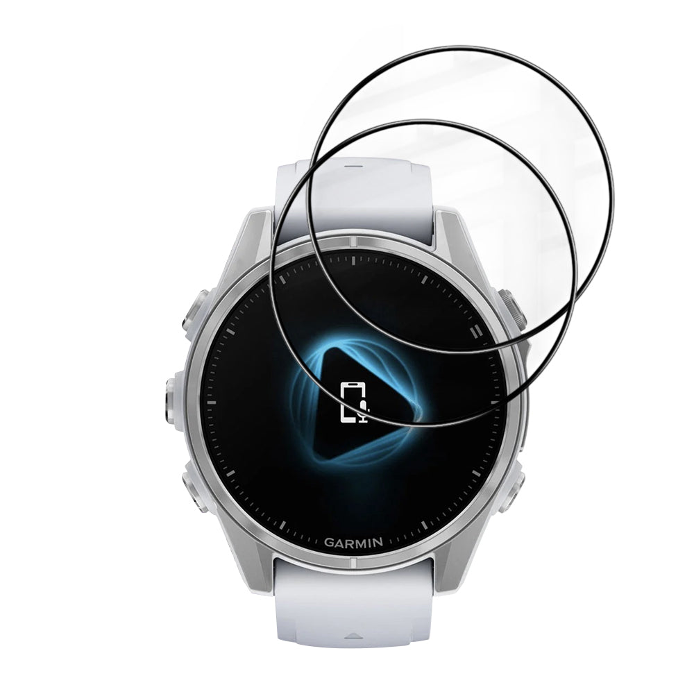 Folia Ochronna Techsuit Nano Flex do Garmin Fenix 8 43mm, Zestaw 2 sztuki, Plastik, Czarna