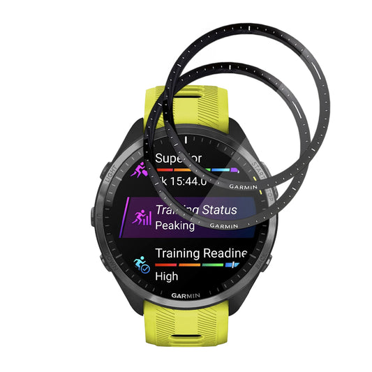 Folia Ochronna Techsuit Nano Flex do Garmin Forerunner 965, Zestaw 2 sztuki, Plastik, Czarna