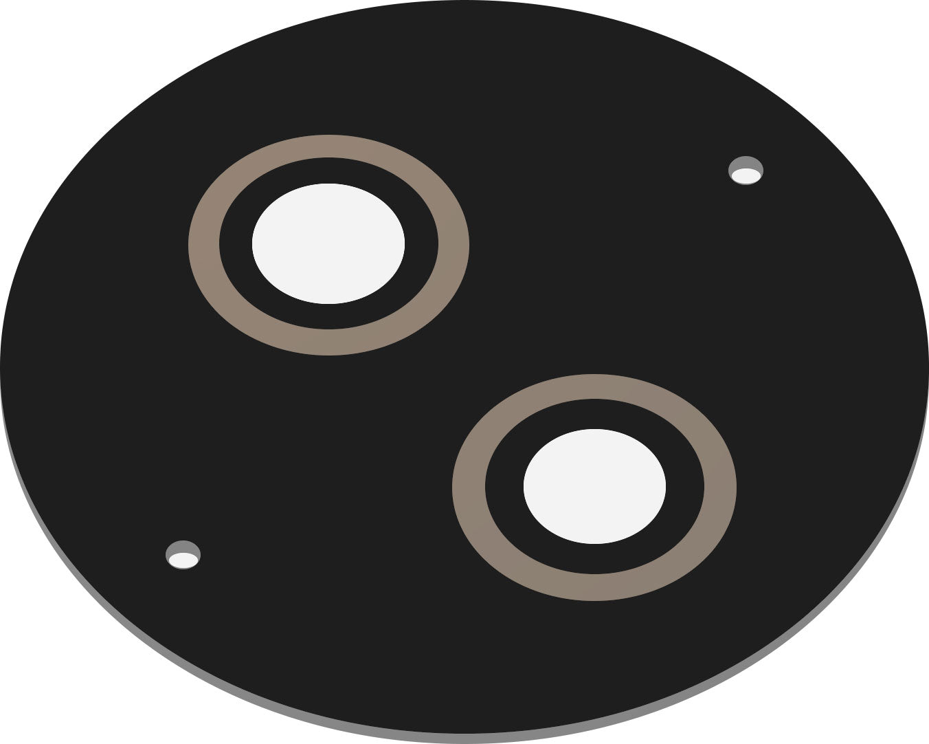 Obiektyw aparatu tylnego do HMD 110 / Nokia 110 (2024), czarny