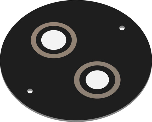 Obiektyw aparatu tylnego do HMD 110 / Nokia 110 (2024), czarny