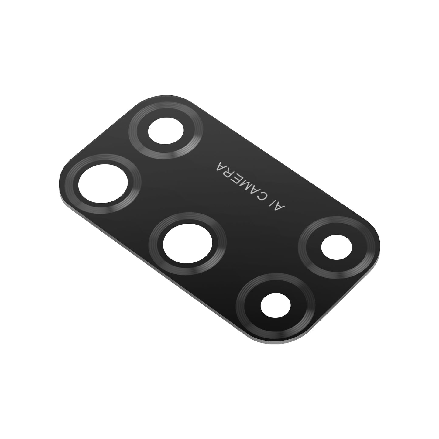 Szkło tylnej kamery Oppo A52, czarne