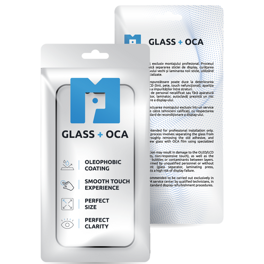 Szkło Ekranowe + OCA MP kompatybilne z Apple iPhone 17 Pro, Czarne