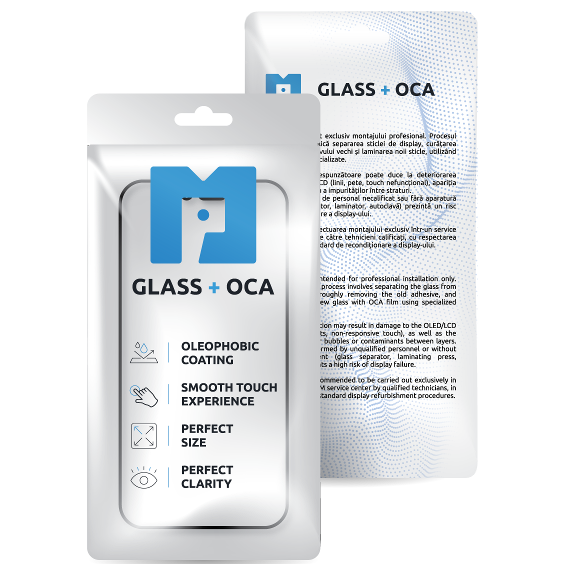 Screen Glass + OCA MP compatible with Apple iPhone 12 / 12 Pro, Black