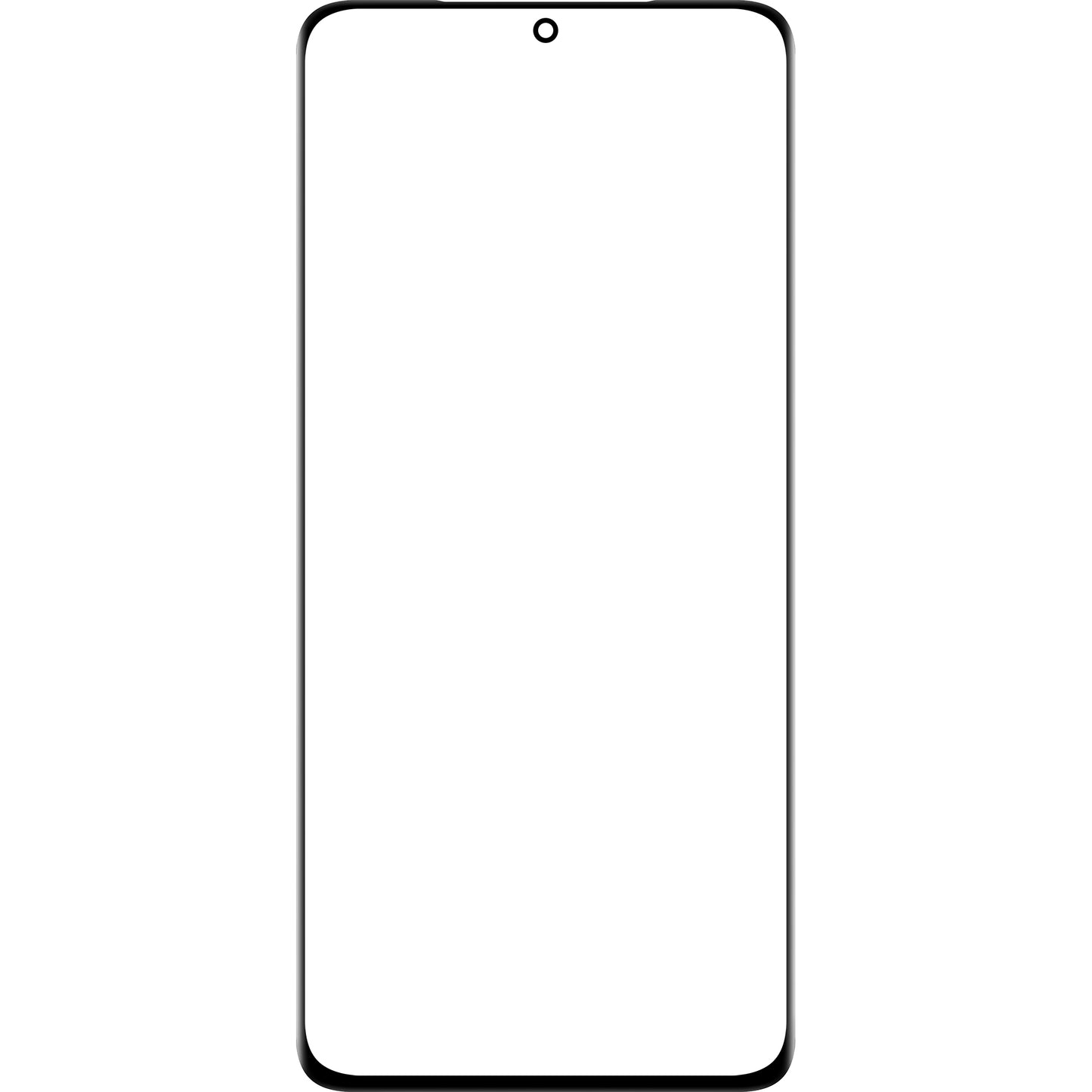 Screen Glass + Edge Glue / OCA Forward Guard for Samsung Galaxy S21 Ultra 5G G998, Black