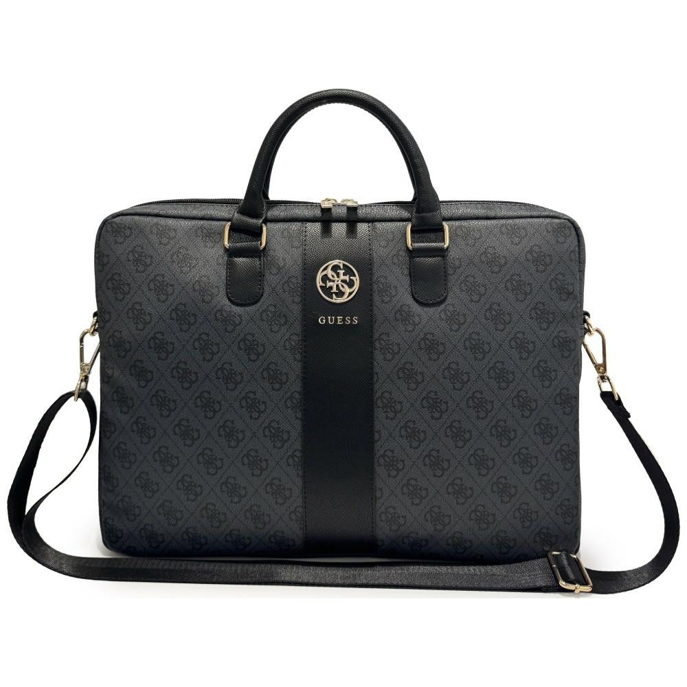 Torba Guess 4G Round Classic Logo na laptopa 16 cali, czarna