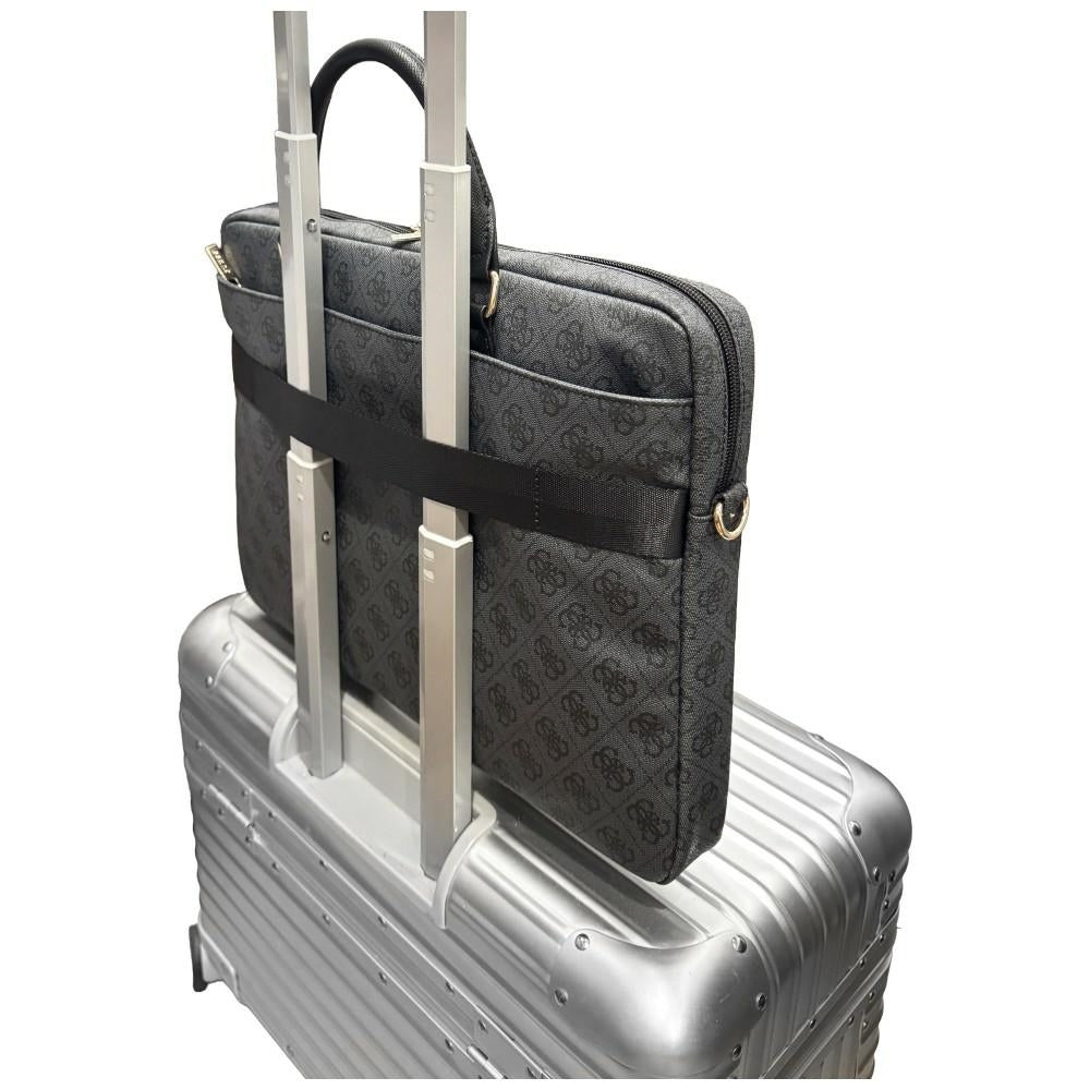 Torba Guess 4G Round Classic Logo na laptopa 16 cali, czarna
