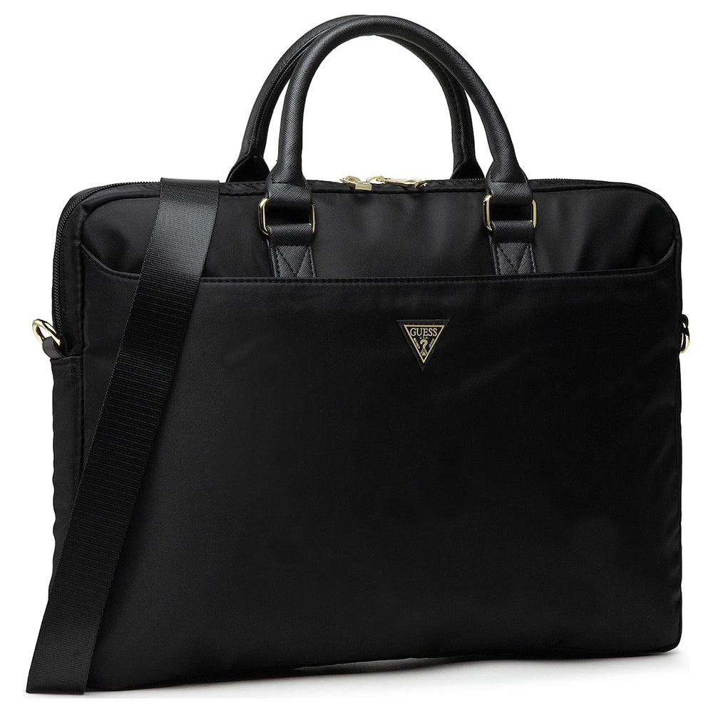Torba Guess Triangle Logo na laptopa 16 cali, czarna
