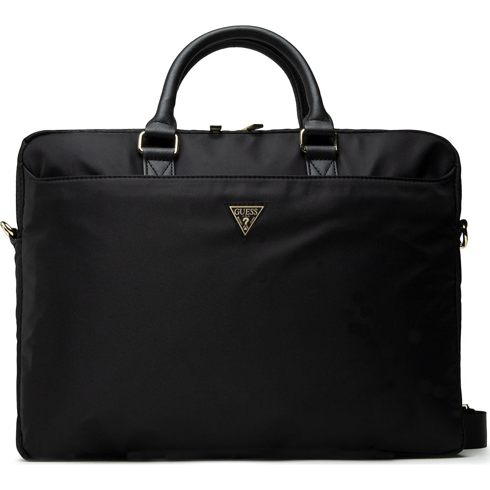 Torba Guess Triangle Logo na laptopa 16 cali, czarna