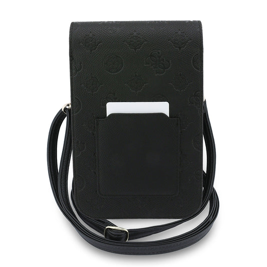 Uniwersalna Torba na Telefon, Guess, Grained Peony, Czarna