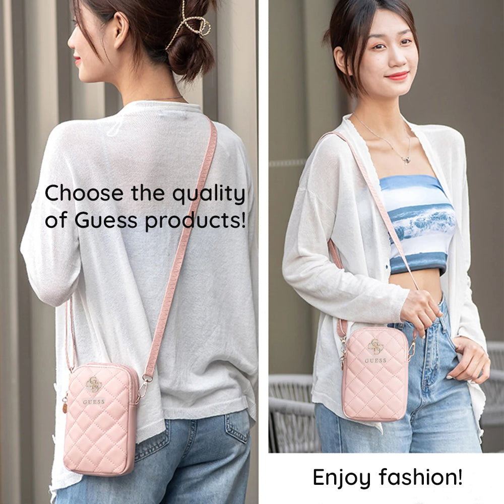 Uniwersalna Torba na Telefon, Guess, Quilted 4G, Czarna