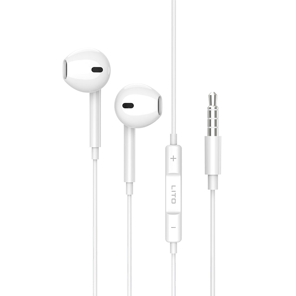 Handsfree 3.5mm Lito LF01A, Biały