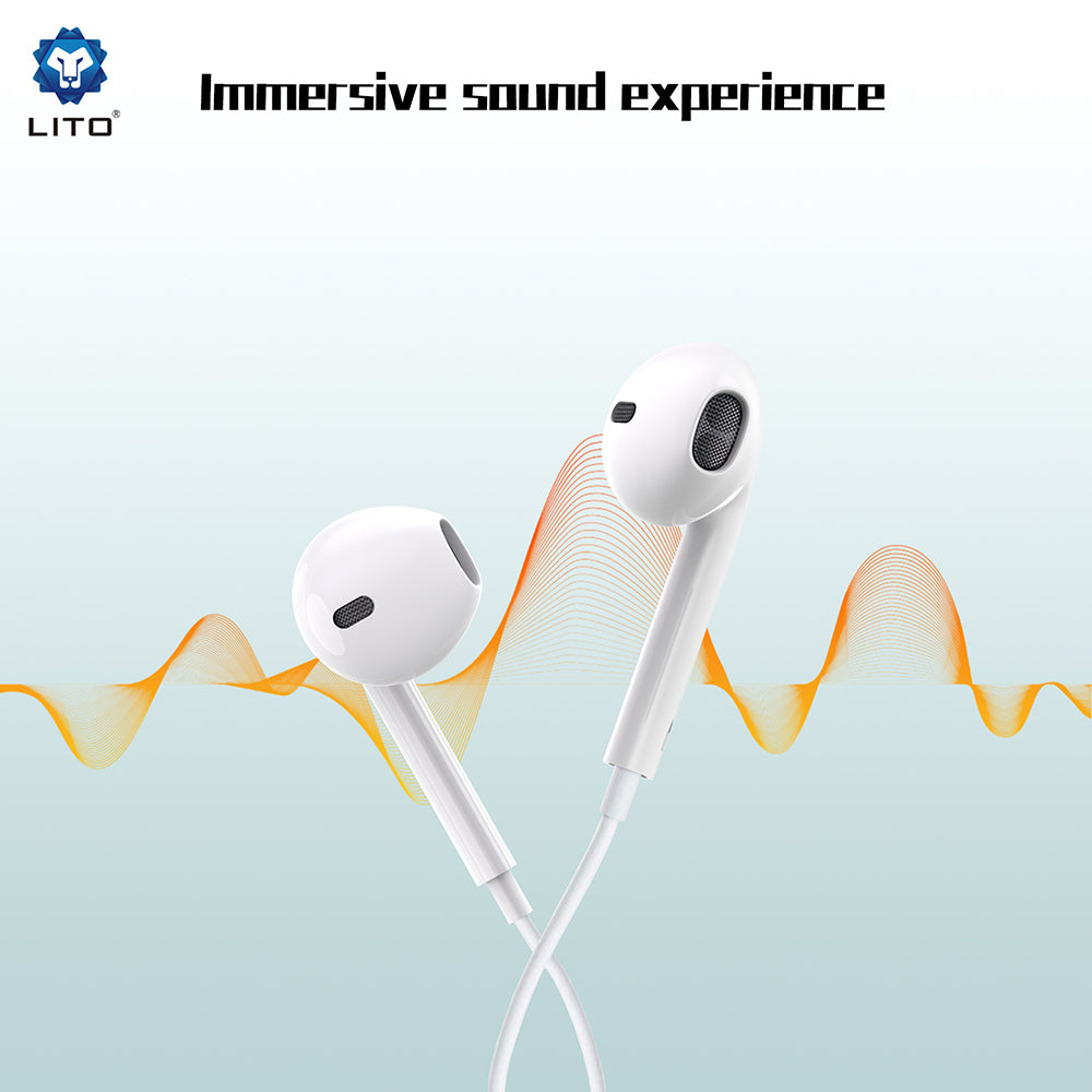 Handsfree 3.5mm Lito LF01A, Biały