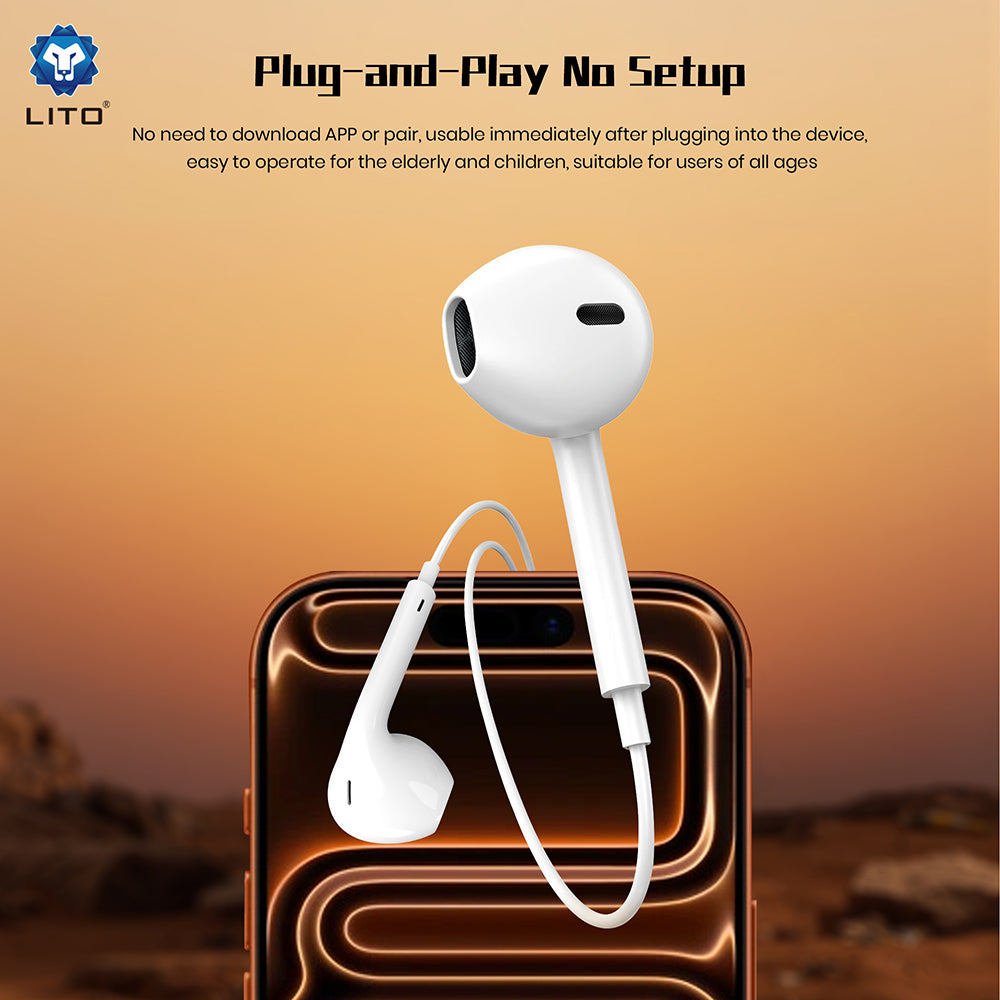 Handsfree 3.5mm Lito LF01A, Biały