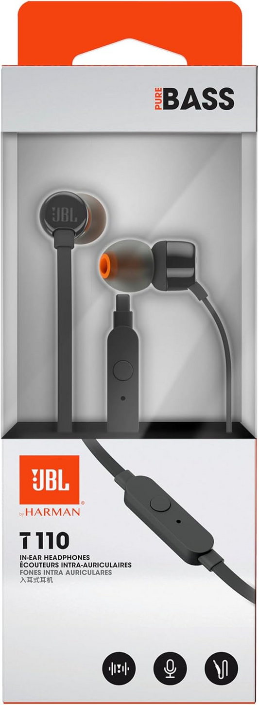 Handsfree 3.5mm JBL T110, Czarny JBLT110BLK