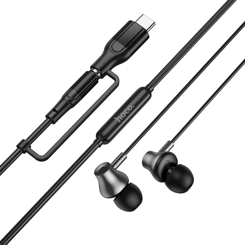 Słuchawki bezprzewodowe 3,5 mm / USB-C HOCO M119A, czarny