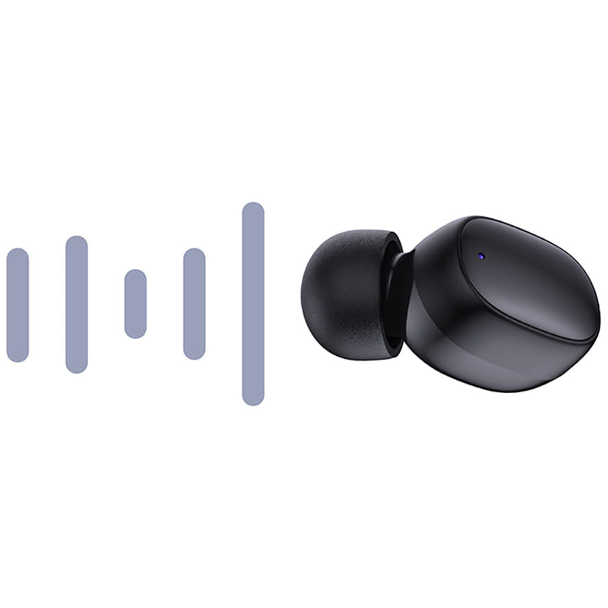Bezprzewodowe słuchawki Bluetooth 3MK FlowBuds, TWS, Czarne
