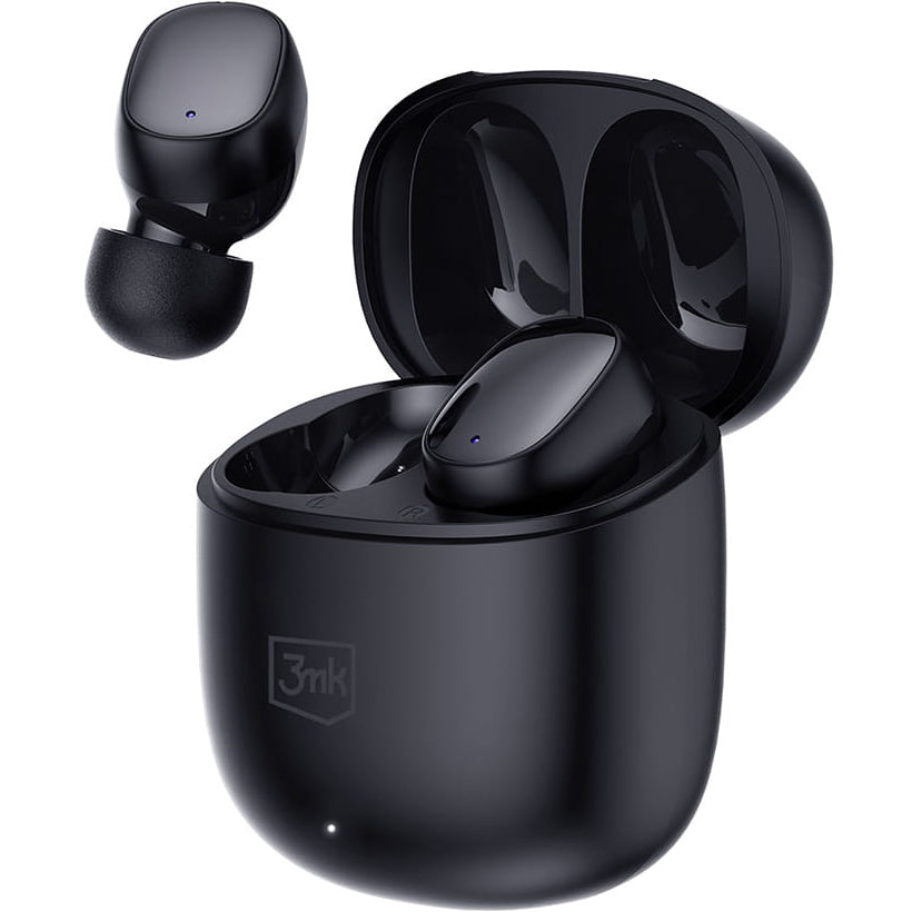 Bezprzewodowe słuchawki Bluetooth 3MK FlowBuds, TWS, Czarne