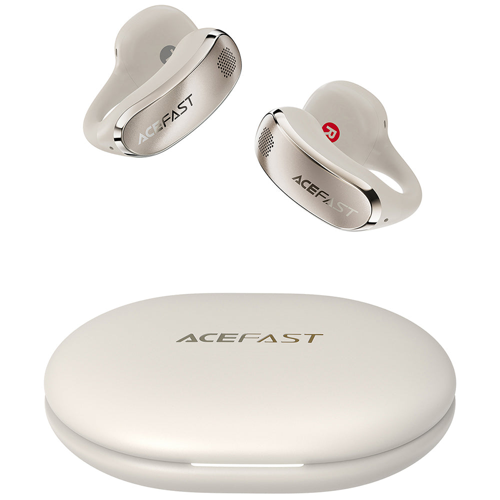 Bezprzewodowy zestaw słuchawkowy Bluetooth Acefast Aceclip Pro, TWS, Złoty