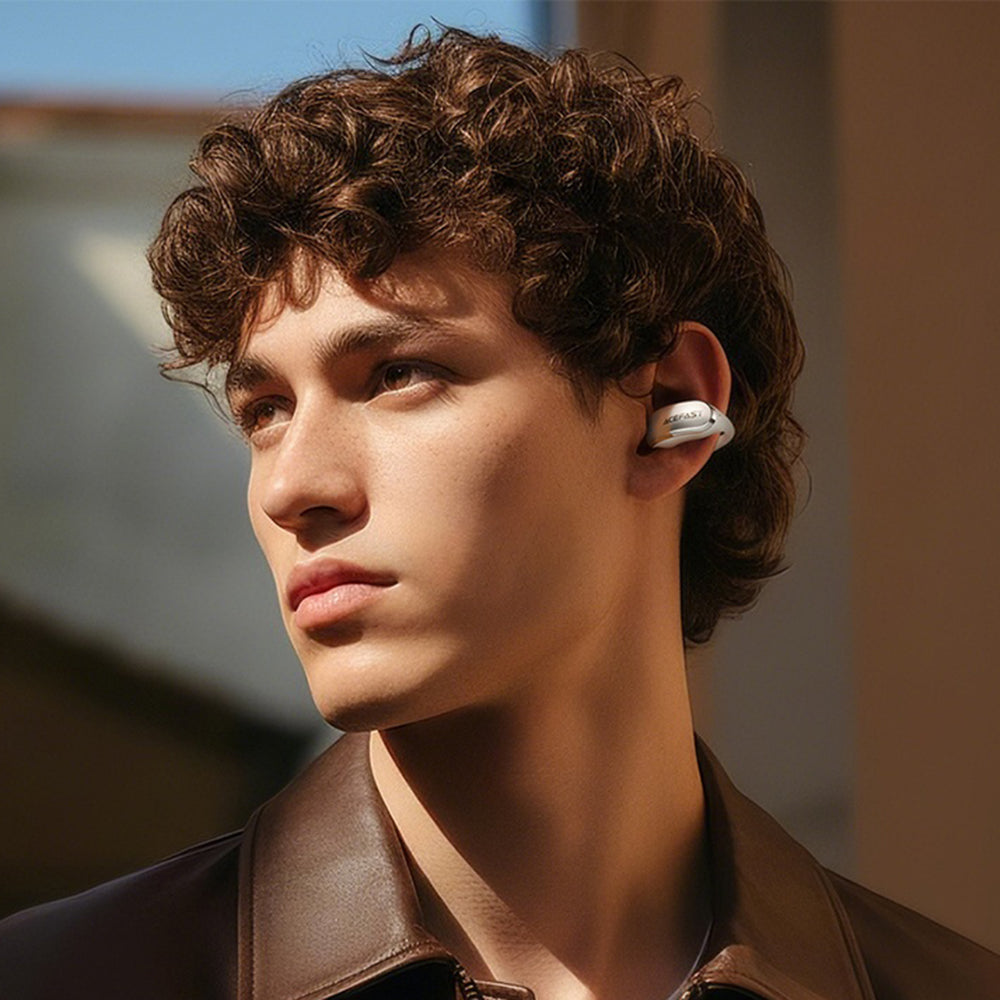 Bezprzewodowy zestaw słuchawkowy Bluetooth Acefast Aceclip Pro, TWS, Złoty