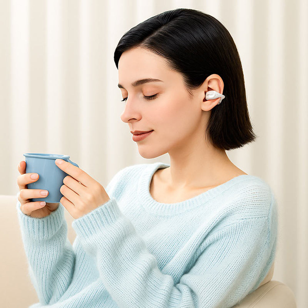 Bezprzewodowy zestaw słuchawkowy Bluetooth Acefast Aceclip Pro, TWS, Złoty