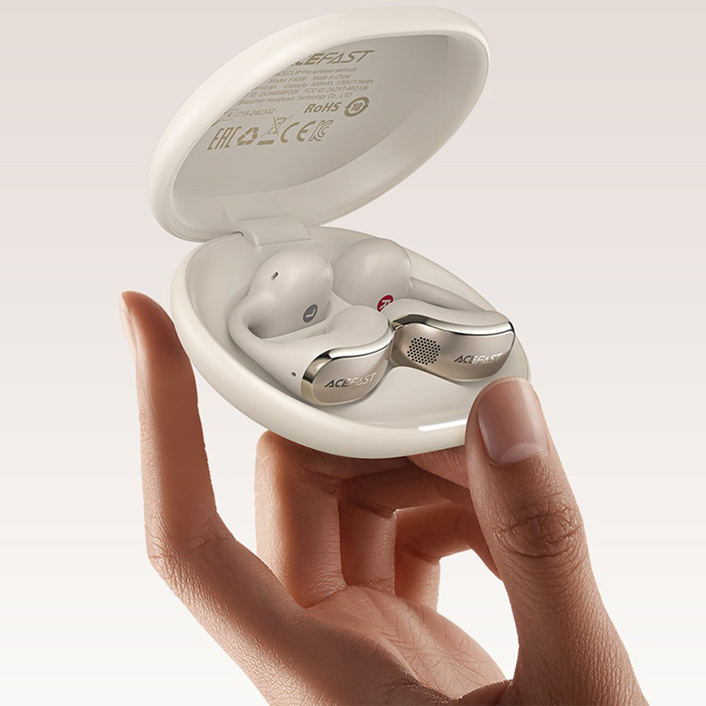 Handsfree Bluetooth Acefast Aceclip Pro, TWS, Czarny