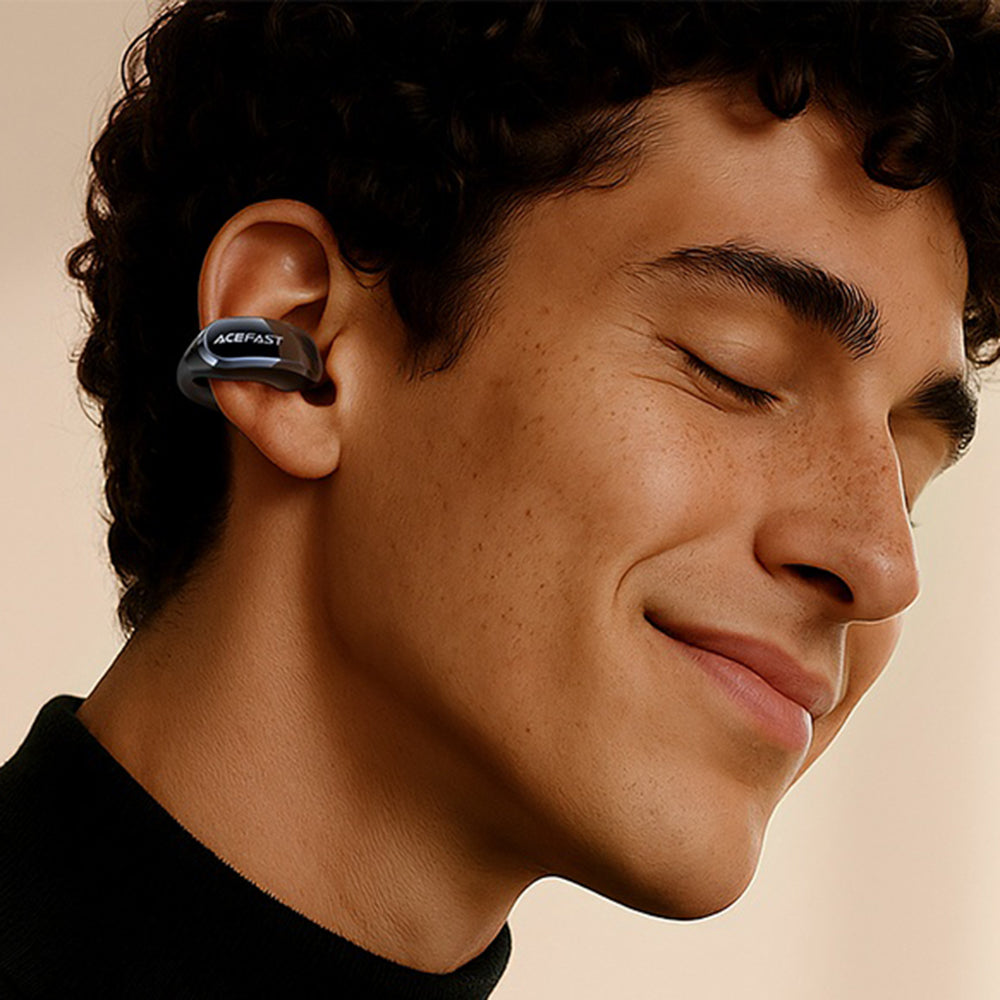 Handsfree Bluetooth Acefast Aceclip Pro, TWS, Czarny