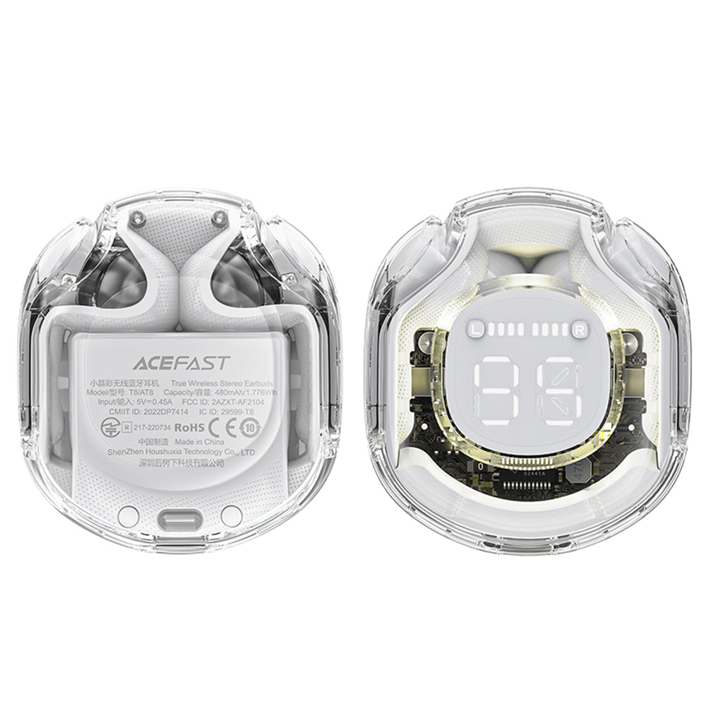 Handsfree Bluetooth Acefast T8, TWS, Biały