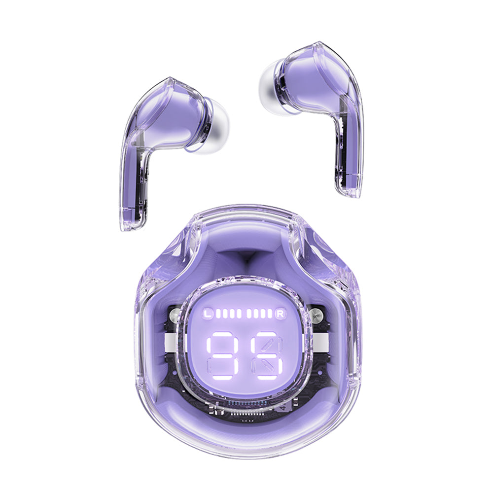Handsfree Bluetooth Acefast T8, TWS, Fioletowy