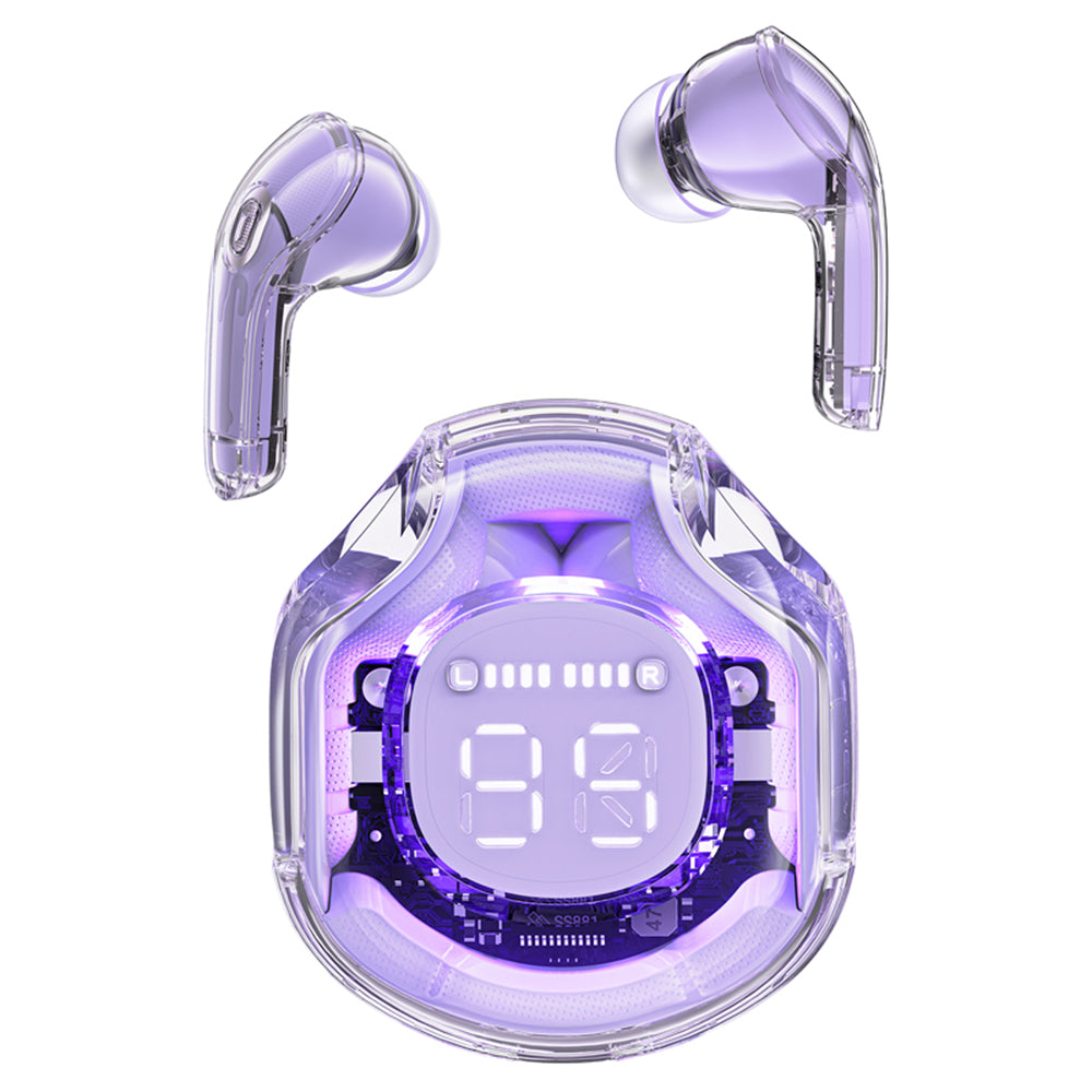 Handsfree Bluetooth Acefast T8, TWS, Fioletowy
