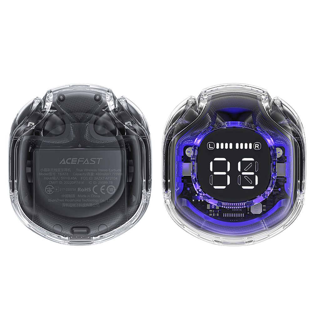 Handsfree Bluetooth Acefast T8, TWS, Czarny