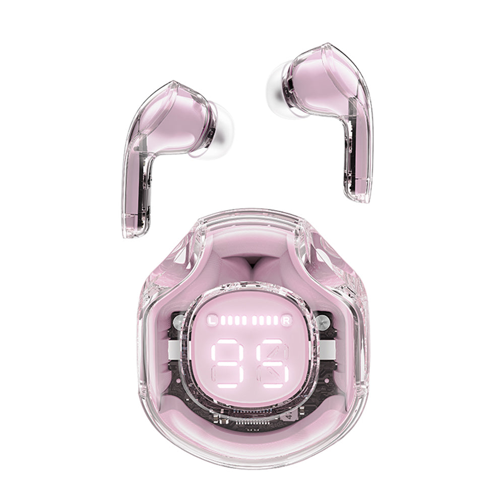 Handsfree Bluetooth Acefast T8, TWS, Różowy