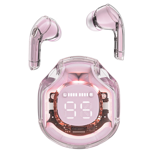 Handsfree Bluetooth Acefast T8, TWS, Różowy