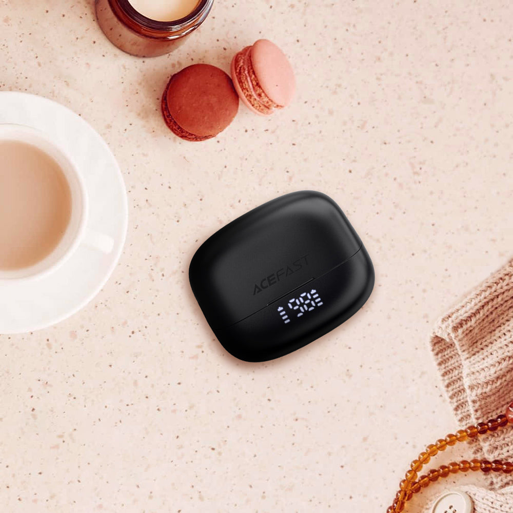 Handsfree Bluetooth Acefast W1, TWS, Czarny