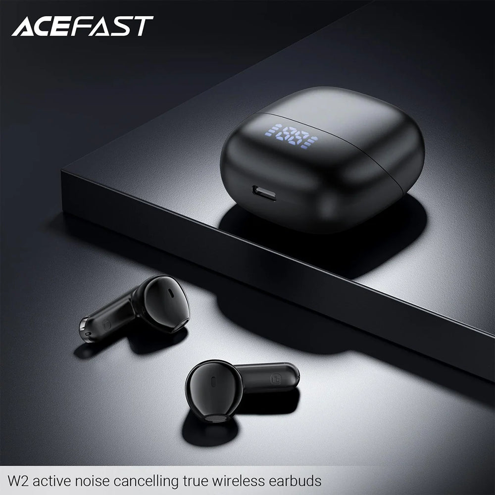 Handsfree Bluetooth Acefast W2, TWS, Czarny
