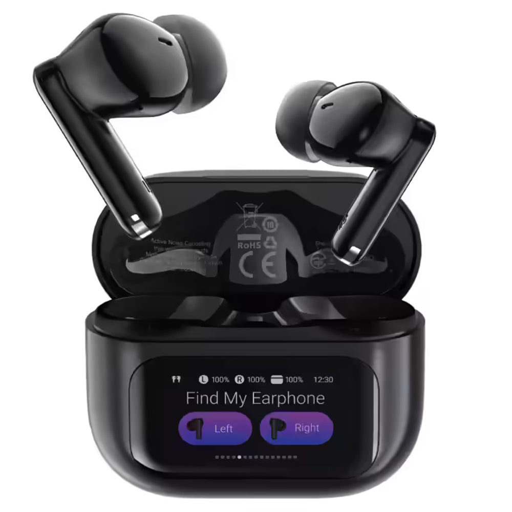 Bezprzewodowy zestaw słuchawkowy Bluetooth Acefast W6, TWS, ANC, Czarny