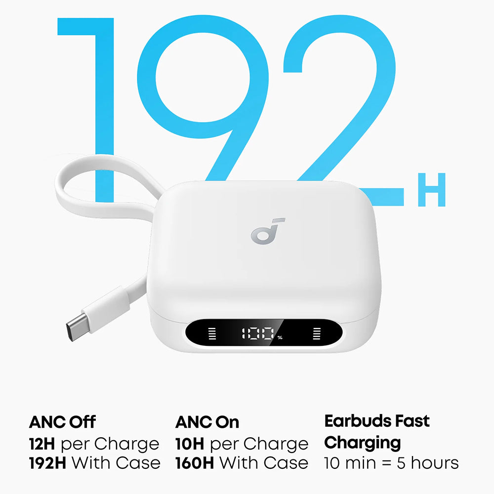 Handsfree Bluetooth Anker P41i, TWS, ANC, Biały A3937G21