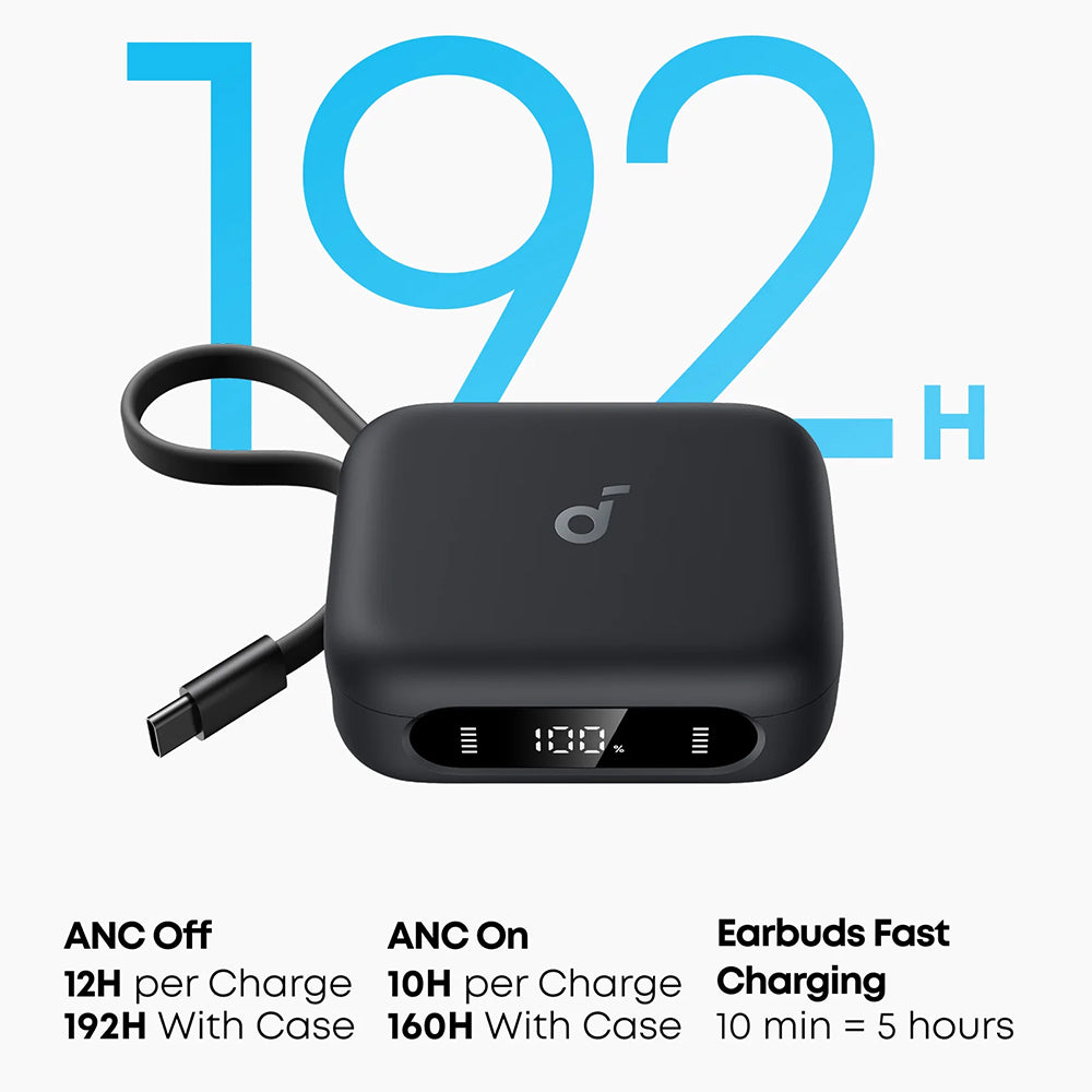 Handsfree Bluetooth Anker P41i, TWS, ANC, Czarny A3937G11