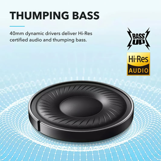 Handsfree Bluetooth Anker SoundCore Life Q20i, MultiPoint, A2DP, ANC, Niebieski A3004G31