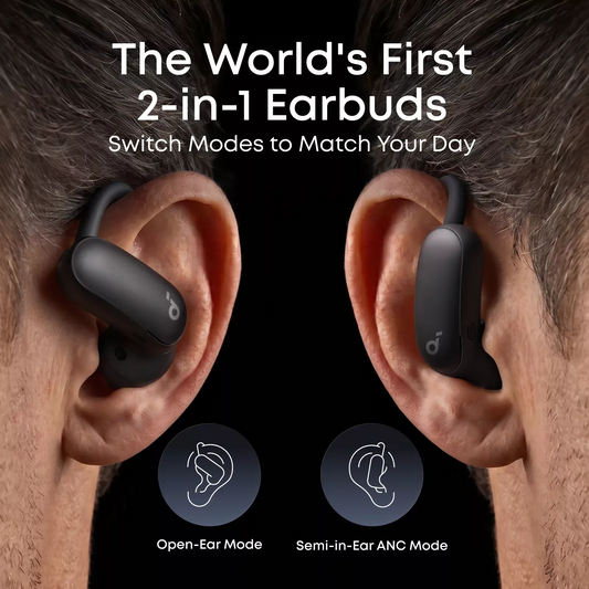 Zestaw słuchawkowy Bluetooth Anker SoundCore AeroFit 2 Pro, TWS, ANC, MultiPoint, Czarny A3875G11