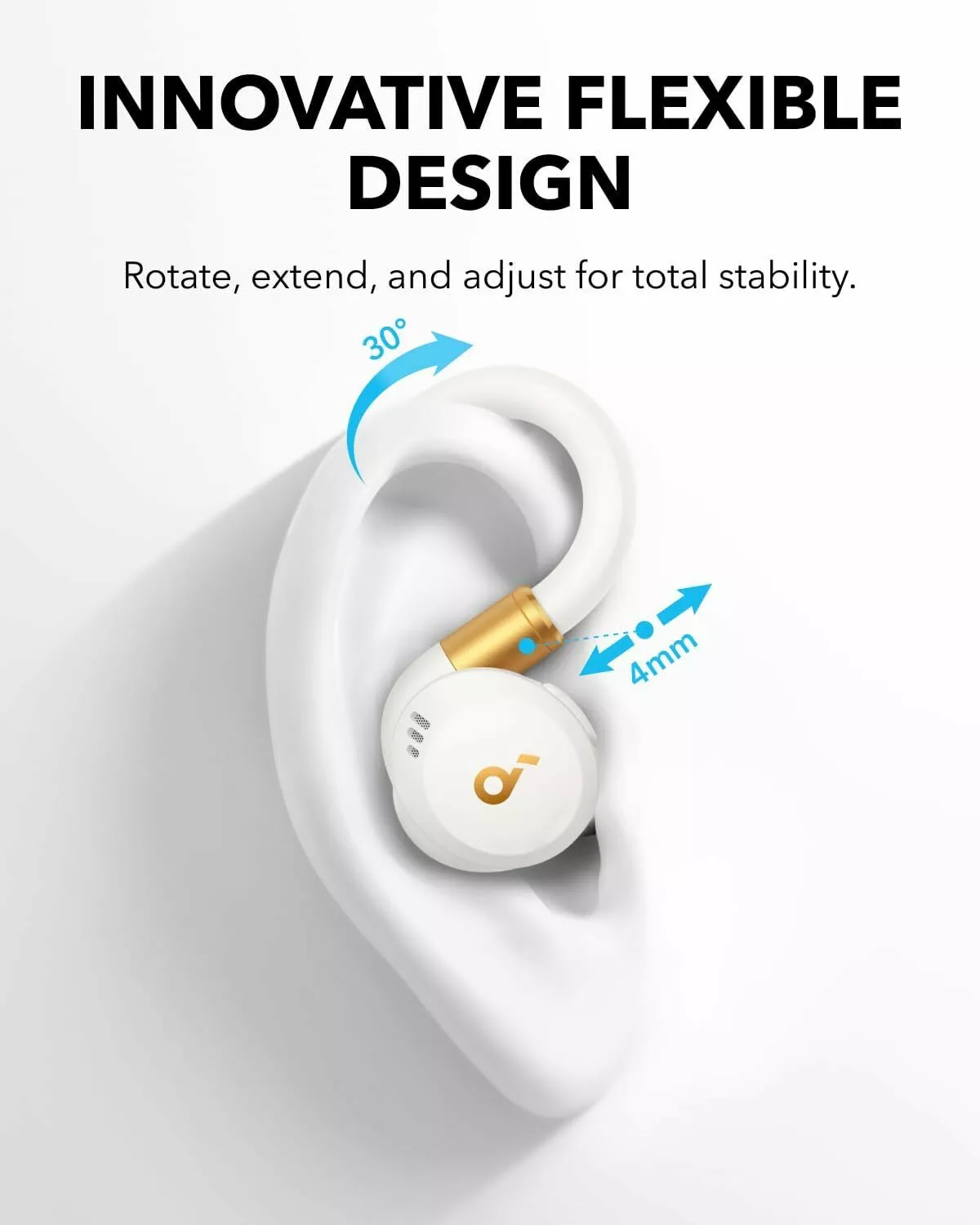 Zestaw słuchawkowy Bluetooth Anker Soundcore Sport X20, TWS, ANC, biały A3968G21