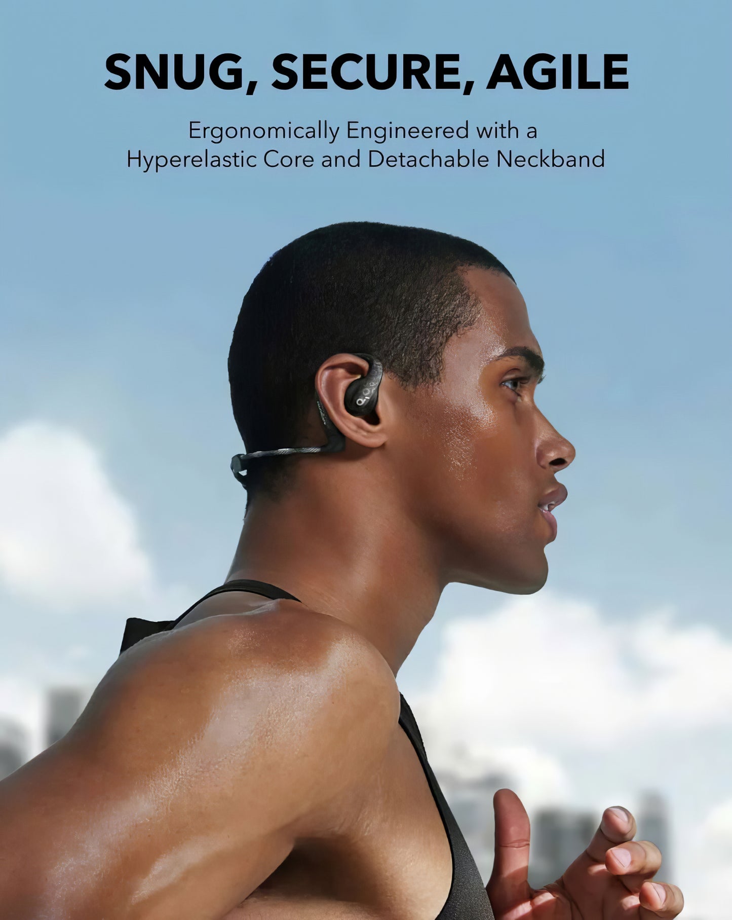 Zestaw głośnomówiący Bluetooth Anker Soundcore AeroFit Pro, TWS, czarny A3871G11