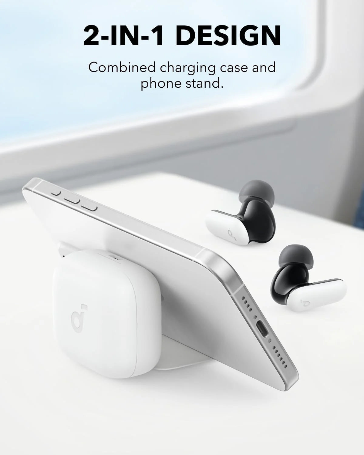 Handsfree Bluetooth Anker SoundCore P30i, TWS, ANC, Biały A3959321