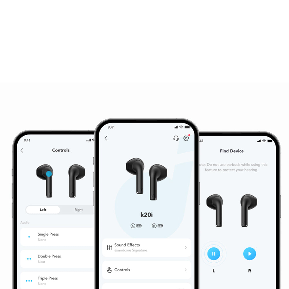 Handsfree Bluetooth Anker SoundCore K20i, TWS, Niebieski A3994G31